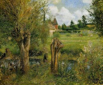 Camille Pissarro : The Banks of the Epte at Eragny